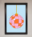 Disco Ball Pink Framed Poster - Hi Society