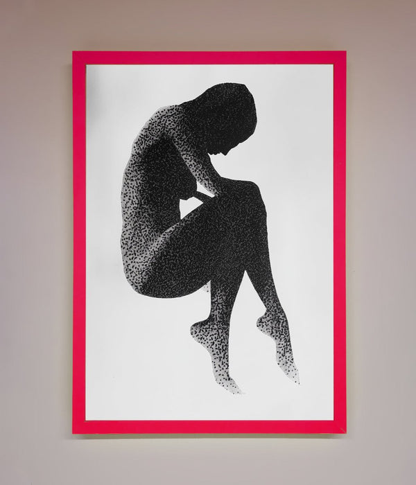 Dotted Figure Framed Poster - Hi Society