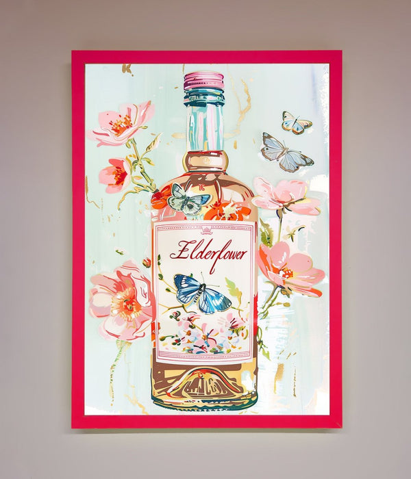 Elderflower Wine Framed Wall Art - Hi Society