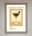 Espresso Martini Cocktail Framed Print - Hi Society