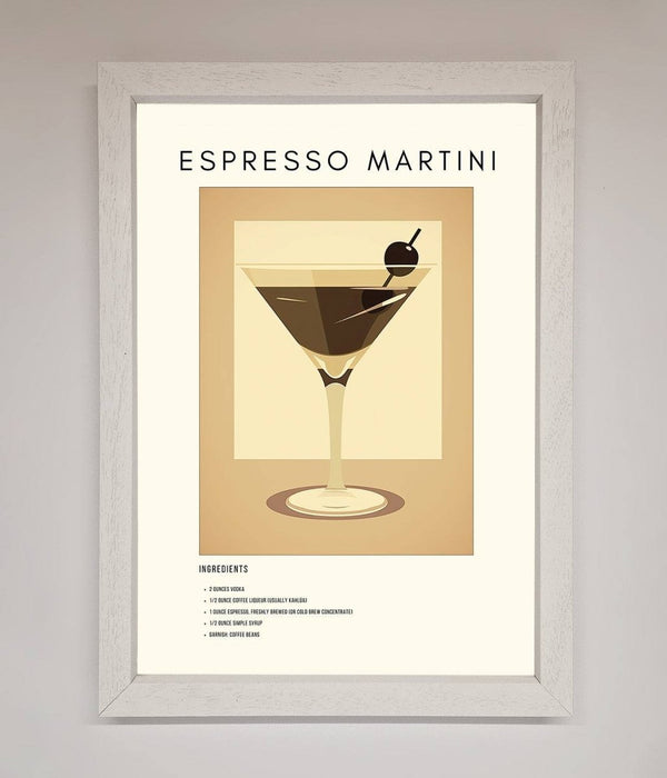 Espresso Martini Cocktail Framed Print - Hi Society