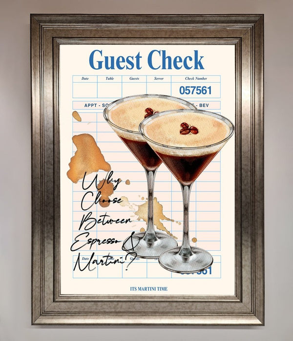 Espresso Martini Framed Wall Art - Hi Society
