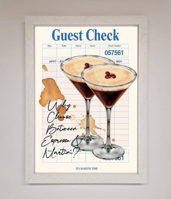 Espresso Martini Framed Wall Art - Hi Society