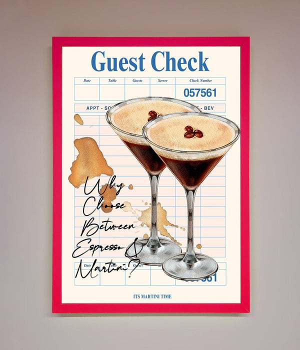 Espresso Martini Framed Wall Art - Hi Society