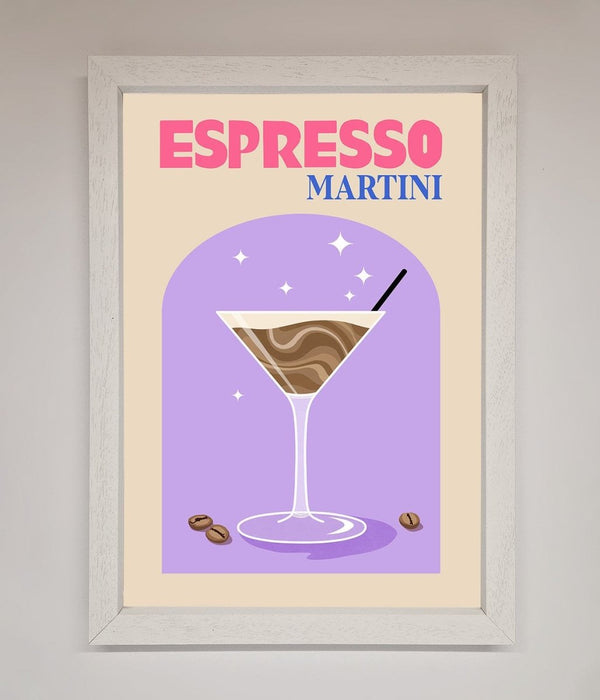 Espresso Martini Lilac Framed Print - Hi Society
