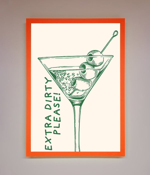 Extra Dirty Please Framed Poster - Hi Society