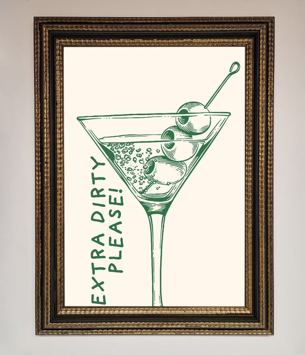 Extra Dirty Please Framed Poster - Hi Society