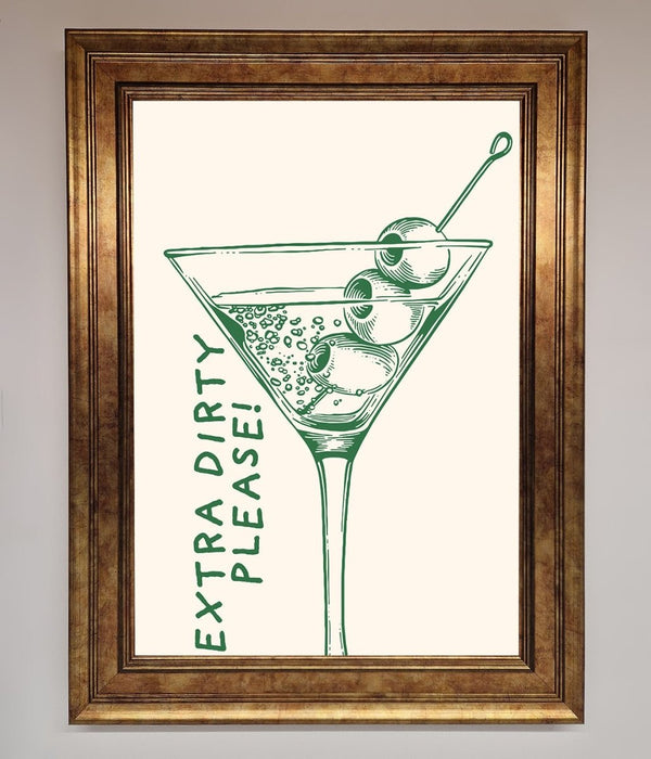 Extra Dirty Please Framed Poster - Hi Society
