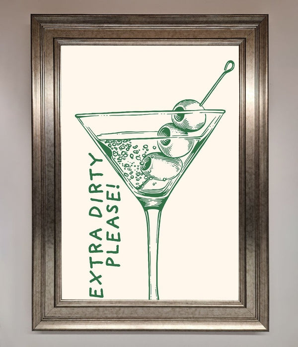Extra Dirty Please Framed Poster - Hi Society
