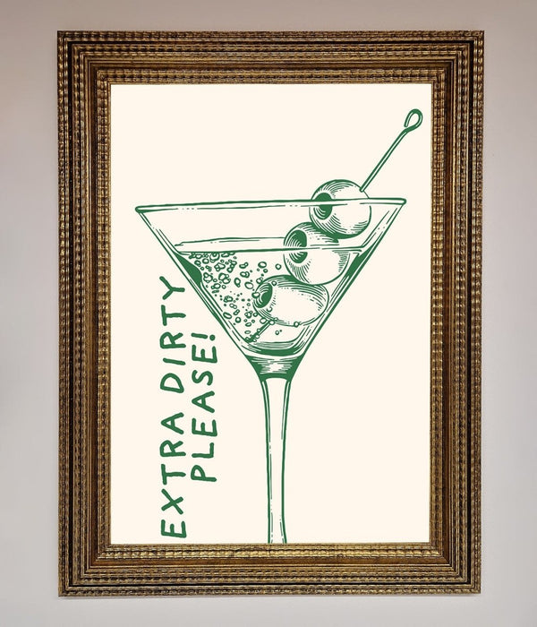 Extra Dirty Please Framed Poster - Hi Society