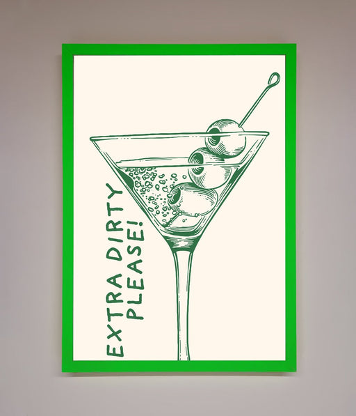 Extra Dirty Please Framed Poster - Hi Society