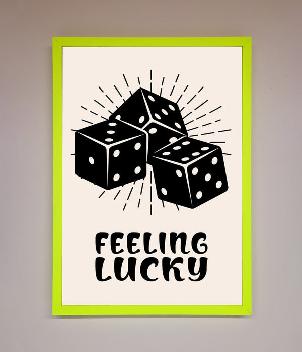 Feeling Lucky Framed Poster - Hi Society