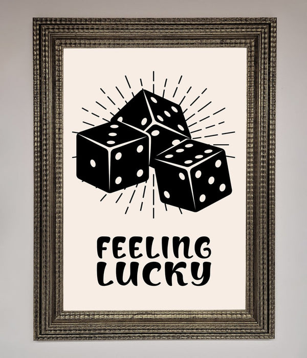 Feeling Lucky Framed Poster - Hi Society