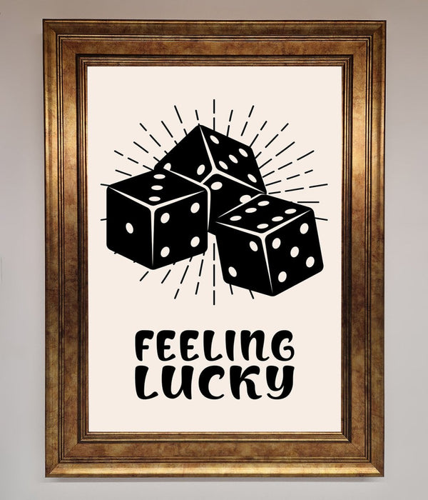 Feeling Lucky Framed Poster - Hi Society