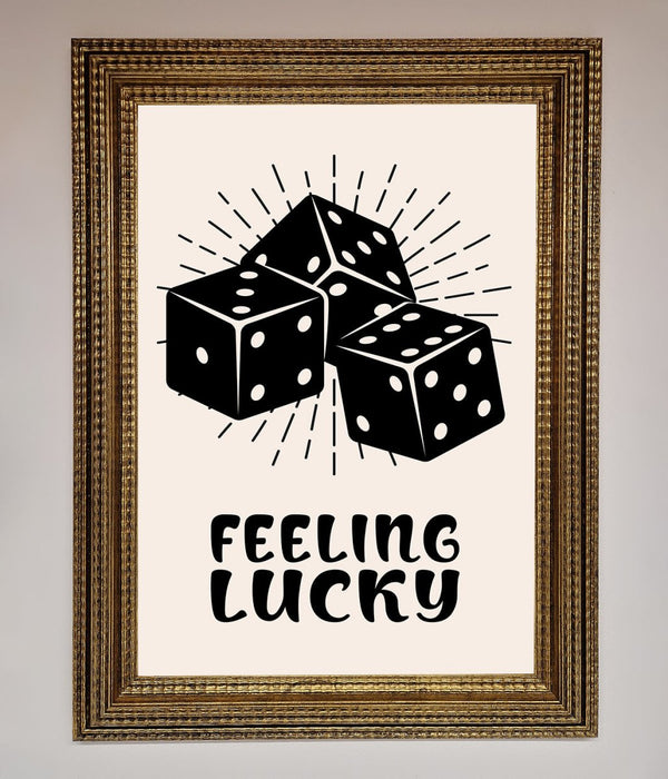 Feeling Lucky Framed Poster - Hi Society