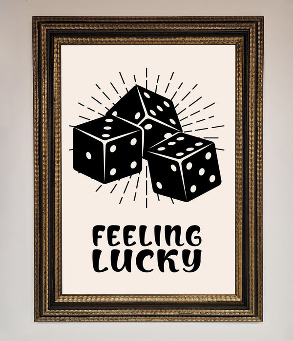 Feeling Lucky Framed Poster - Hi Society