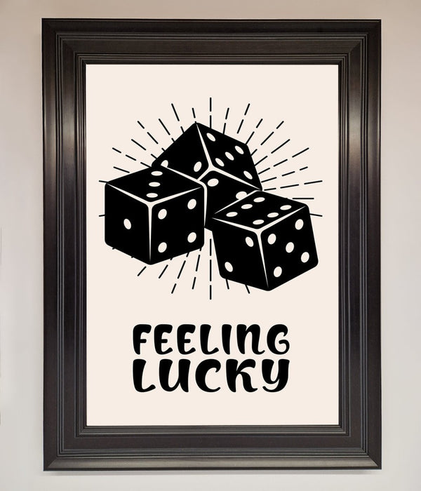 Feeling Lucky Framed Poster - Hi Society