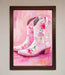 Floral Cowboy Boots Framed Poster - Hi Society