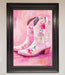 Floral Cowboy Boots Framed Poster - Hi Society