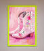 Floral Cowboy Boots Framed Poster - Hi Society
