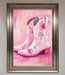 Floral Cowboy Boots Framed Poster - Hi Society