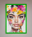 Floral Woman Face Framed Print - Hi Society
