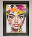 Floral Woman Face Framed Print - Hi Society