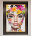 Floral Woman Face Framed Print - Hi Society