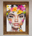 Floral Woman Face Framed Print - Hi Society