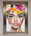 Floral Woman Face Framed Print - Hi Society