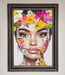 Floral Woman Face Framed Print - Hi Society