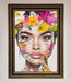 Floral Woman Face Framed Print - Hi Society