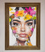 Floral Woman Face Framed Print - Hi Society