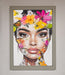 Floral Woman Face Framed Print - Hi Society