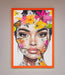 Floral Woman Face Framed Print - Hi Society