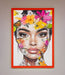Floral Woman Face Framed Print - Hi Society