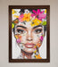 Floral Woman Face Framed Print - Hi Society