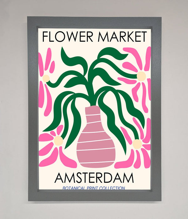 Flower Market Amsterdam Framed Poster - Hi Society
