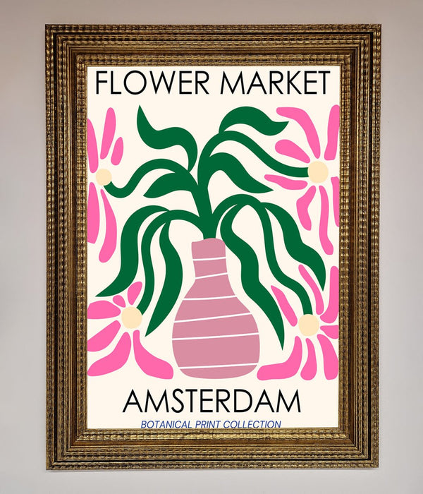 Flower Market Amsterdam Framed Poster - Hi Society