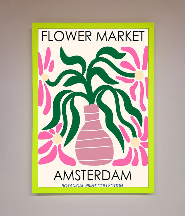 Flower Market Amsterdam Framed Poster - Hi Society