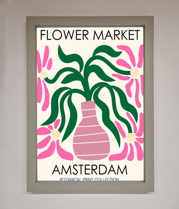 Flower Market Amsterdam Framed Poster - Hi Society