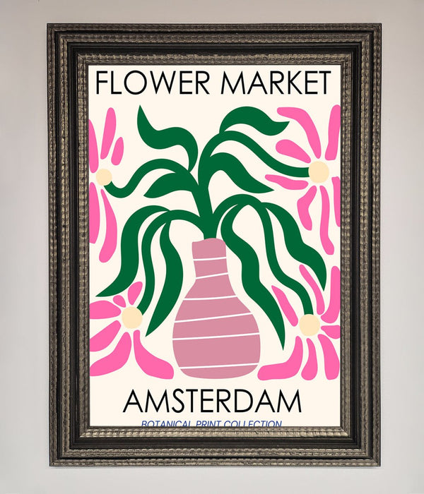 Flower Market Amsterdam Framed Poster - Hi Society