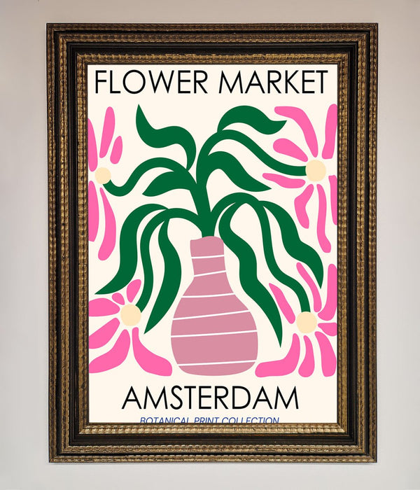 Flower Market Amsterdam Framed Poster - Hi Society