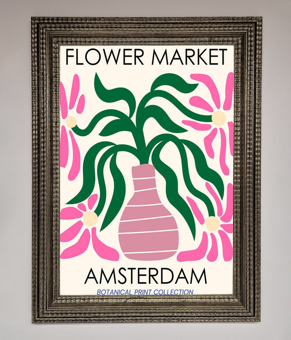 Flower Market Amsterdam Framed Poster - Hi Society