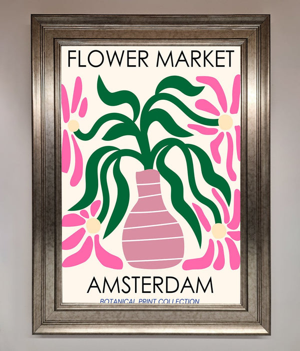Flower Market Amsterdam Framed Poster - Hi Society