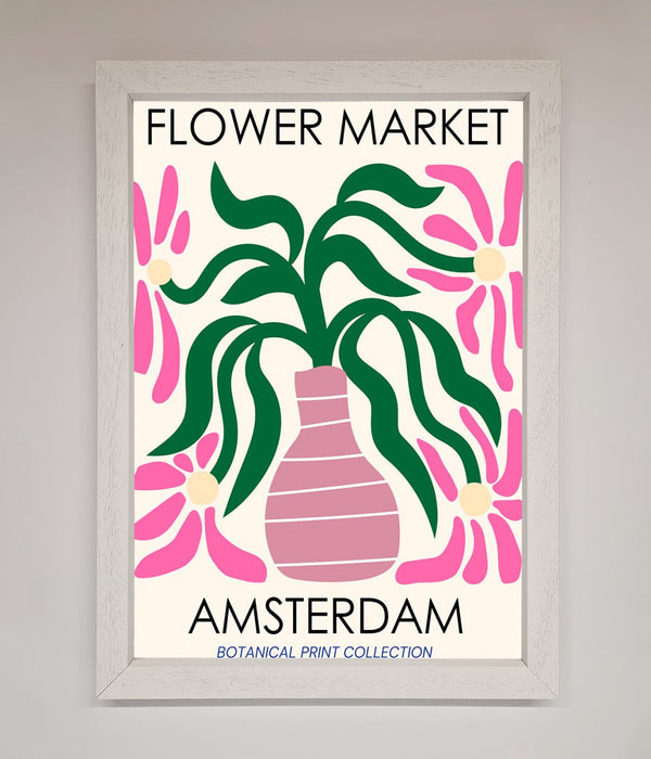 Flower Market Amsterdam Framed Poster - Hi Society