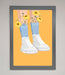 Flowers In Socks Framed Poster - Hi Society