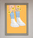 Flowers In Socks Framed Poster - Hi Society