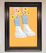 Flowers In Socks Framed Poster - Hi Society