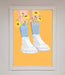 Flowers In Socks Framed Poster - Hi Society